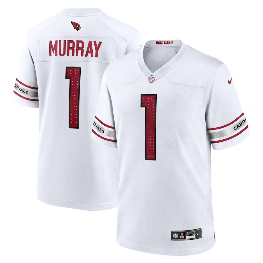Men Arizona Cardinals 1 Kyler Murray Nike White Game Player NFL Jersey